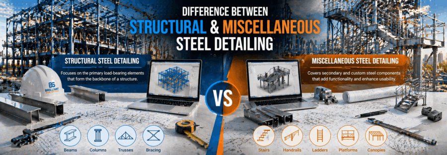 Difference Between Structural and Miscellaneous Steel Detailing