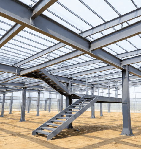Steel stair and railing fabrication detailing